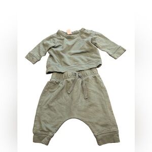 Nordstrom 3 month Bluish Green Baby Outfit Set